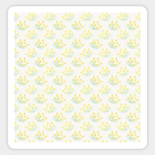 Yellow tulip print Sticker